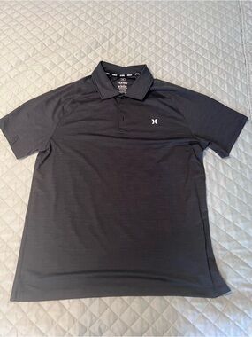 Hurley Men’s Dark Heather Charcoal Performance Polo Shirt